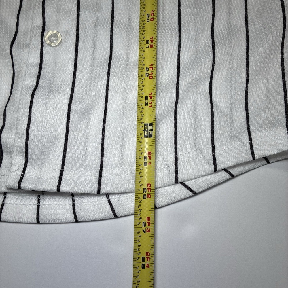 San Diego Padres Youth Large Baseball Jersey and Visor Set White Pinstripe NWT - Picture 11 of 12